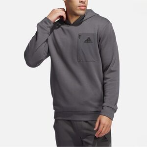 NWT Adidas men’s size medium gray hoodie with pockets.